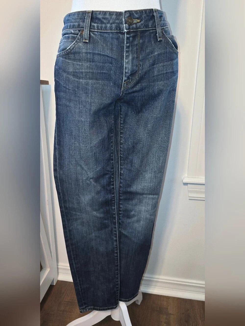 Vince. Mallorca Crop Skinny Ankle Women’s Dark Wash Straight Denim Suze 27
